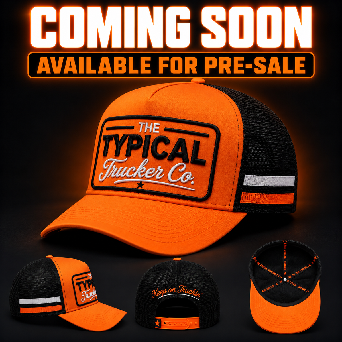 Orange Trucker Hat